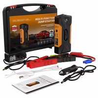 Starter jump mini portabel, dengan power bank baterai lithium 12V dengan kompresor udara, pengisi daya booster untuk Starter Jump mobil