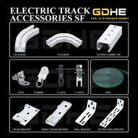 Haute qualité S vague rideau Rail maître transporteur pliable incurvé électrique rideau piste cornerable maître transporteur accessoires