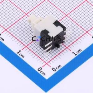 PS-8055SVA-6PLA <b>Push</b> <b>Button</b> <b>Switch</b> SMD <b>Switch</b> Self-Locking Rectangle Plunger 500mA 24V - Product Image 2