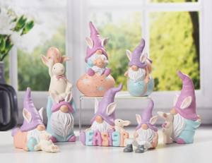 Vente chaude <span class=keywords><strong>en</strong></span> céramique décor à la maison drôle <span class=keywords><strong>lapin</strong></span> mignon ornements de Pâques animal fée jardin cadeau artisanat pour la décoration intérieure extérieure - Product Image 1