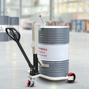 Pengangkat Drum hidrolik Manual portabel, kapasitas beban 350kg untuk mesin toko perbaikan, peralatan untuk mengangkat barel - Product Image 1