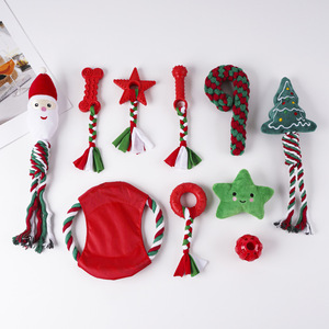 Juguetes de Cuerda para Perros Navideños para Perros Pequeños y Medianos, Juguetes de Algodón para Masticar y Entrenar, para la Limpieza de Dientes de Cachorros y Juegos Interactivos - Product Image 5
