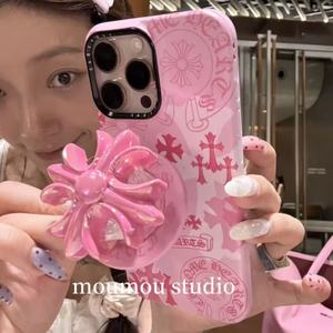 Support magnétique de Film croisé de coeur de Cro frais pour Apple 16 Pro Max étui de téléphone portable 15 housse de protection 14 13 housse de téléphone - Product Image 5