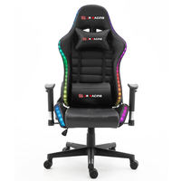 Chaise de jeu Gravity RGB de haute qualité avec lumières avec haut-parleurs Chaise de jeu Chaise à oreilles haute