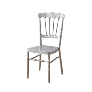 Chaise Chiavari blanche pour mariages, banquets, fêtes en plein air, empilable, en aluminium, mobilier d'hôtel, restaurants, locations, Chiavar - Product Image 2