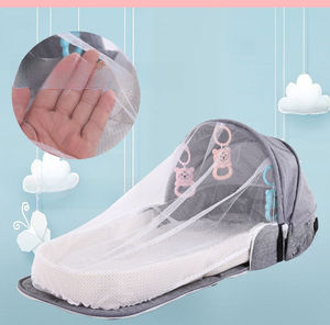 Mosquitera Plegable para Bebé, Cuna de Tela Oxford y Algodón PP, Suave y Segura para Recién Nacidos de 0 a 36 Meses, Portátil, Cuadrada, para Todas las Estaciones - Product Image 5