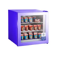 Congelatore dell'esposizione del gelato del succo dell'attrezzatura di refrigerazione commerciale di Meisda 55L con la porta di vetro