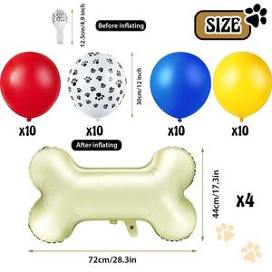 Decorazione palloncini a tema <span class=keywords><strong>cane</strong></span> palloncini in lattice colorati accessori per feste di compleanno forniture - Product Image 2