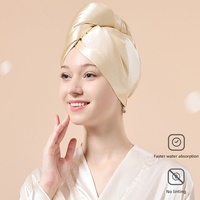 Bonnet de séchage capillaire en microfibre gaufrée, séchage rapide, super absorbant, turban pour femme, idéal pour la maison, le salon, les voyages, cadeau - Vente en gros usine