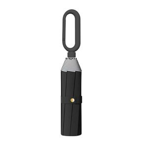 Paraguas Plegable Automático de 23 Pulgadas con 8 Varillas de Hierro, Hebilla de Cierre Rápido, Doble Protección Solar, Resistente al Viento y con Banda Reflectante - Product Image 2