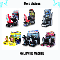 Máquina de Juegos de Carreras con Volante, Simulador de Movimiento Operado con Monedas para 1 Jugador, Pantalla LCD de 37 Pulgadas, Soporte en Inglés