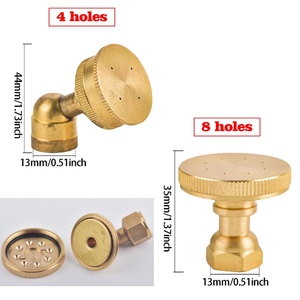 หัวฉีดพ่นยาทองแดงขนาด 1/4" 1/2" สำหรับสวน/ฟาร์ม  หัวฉีดพ่นหมอกสำหรับการเกษตรในโรงเรือน  ขนาด 1/2/3/4/8 หัวฉีด - Product Image 3