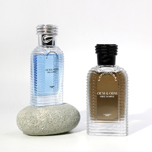 LONGDEBAI - Nueva Llegada, Botella de Perfume de Vidrio Transparente, Plana, Irregular, Vacía, de 30 ml, 50 ml, 100 ml, con Tapa de Serpiente - Product Image 1