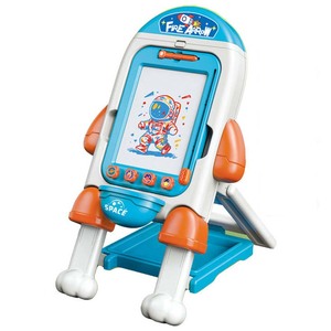 2025 Kinder Bestseller Pädagogisches 2-in-1 Doppelseitiges Zeichenbrett Spielzeug Multifunktionales Raketen-Farbmagnet-Zeichenbrett Spielzeug - Product Image 1