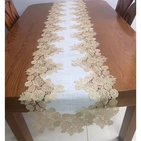 Nappe de mariage brodée en dentelle florale, imperméable, jetable, 100 % polyester, design personnalisé, pour traiteur, organisateur d'événements, en gros
