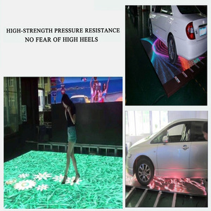 Piste de danse LED pour location par entreprise de location de matériel de <span class=keywords><strong>mariage</strong></span>, kit d'écran de sol interactif, panneaux ultra-fins et légers, transport facile - Product Image 2