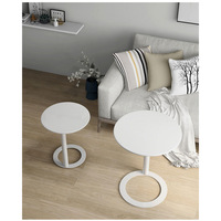 Table basse nordique en métal avec espace de rangement - Table d'appoint créative de luxe pour salon, chambre, coin canapé, mini