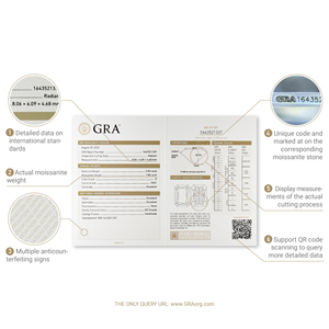 Đá Moissanite tổng hợp trắng, màu D, cắt tròn và kiểu dáng lạ mắt, độ tinh khiết VVS1, bán buôn, có chứng chỉ GRA - Product Image 4