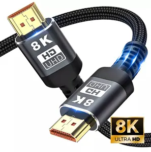 HD 8K 60hz 4K 120Hz 2.1 Premium Gold Plated Cable Hdmi To Hdmi Movil A TV Wire Audio Video Hdmi Kabel 3D Cavo 1M 2M 3M 5M Cabo