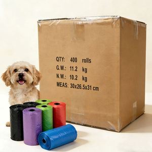 Bolsas para Desechos de Perros Duraderas, Venta Directa de Fábrica Hengtuo, Paquete de 5 Rollos, Material LDPE/HDPE Desechable, Sin Perfume, Limpieza Profunda para Mascotas - Product Image 2