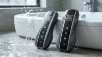 Télécommande sans fil pour bidet WC à affichage numérique en plastique étanche IP67, batterie rechargeable, portée 10m, personnalisable