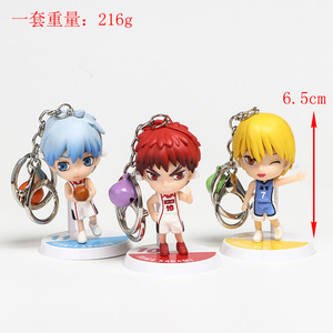 6 unids/set 3D <span class=keywords><strong>Anime</strong></span> PVC figura llavero <span class=keywords><strong>Kuroko</strong></span>'s baloncesto dibujos animados llavero <span class=keywords><strong>Kuroko</strong></span> No Basuke estatua <span class=keywords><strong>Anime</strong></span> Accesorios - Product Image 2