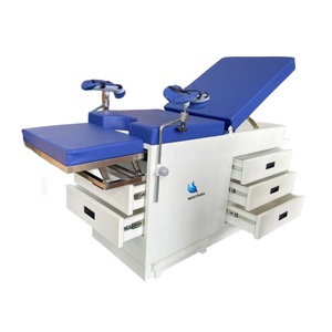 เตียงตรวจภายในสำหรับโรงพยาบาล รุ่น BT-EA025 พร้อมลิ้นชักและที่วางเท้า - Product Image 1
