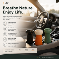 Diffuseur d'arômes portable rechargeable pour voiture 20ML avec huile sans eau, garantie 1 an