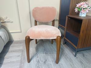 Hiện đại ăn uống ghế gỗ thông qua kẹo bơ cứng nhung Walnut gỗ ăn ghế phòng ăn ghế - Product Image 2
