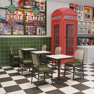 Muebles Comerciales para Cafetería, Juego de Mesa para Restaurante, Muebles para Restaurante, Banco para Restaurante, Mesas y Sillas para Restaurante, Precios - Product Image 2