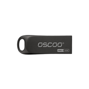 OscOO <b>USB</b> <b>Flash</b> <b>Drive</b> 16GB USB2.0 Metal Body Silver Gunmetal - Product Image 3
