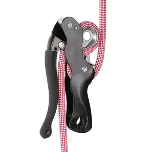 Stop Rope Clamp Grab Climbing Descender Self-Braking Rescue Rappel Ring Climb Accessories