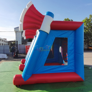 Structures gonflables interactives de qualité commerciale pour fêtes de carnaval en plein air, jeux de lancer de hache à double piste pour enfants - Product Image 4