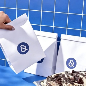 ถุงกระดาษใส่อาหารกันน้ำมันพิมพ์โลโก้ตามสั่ง สำหรับเบอร์เกอร์คิง - Product Image 1