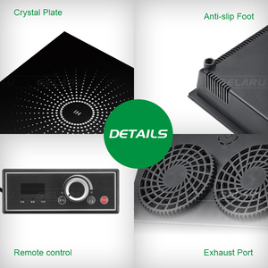 Quảng trường di động được xây dựng trong điều khiển từ xa không khói lẩu nhỏ Bếp cảm ứng cho nhà hàng - Product Image 2