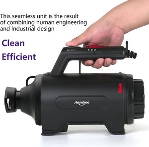 Sèche-cheveux et aspirateur pour animaux de compagnie 2-en-1 Shernbao SMD-06 Pro |   Souffleur portable rechargeable haute vitesse 1500W pour toilettage des chiens et des chats |   <span class=keywords><strong>Silencieux</strong></span> - Product Image 3
