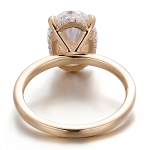 Hình bầu dục cắt phòng thí nghiệm Grown kim cương IGI chứng nhận tốt Nhẫn 18K vàng rắn trang sức Pigeon Nhẫn handmade engagement Rings đối với phụ nữ - Product Image 3