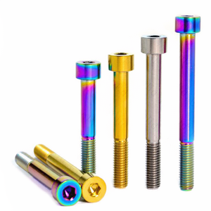 Vis de roue en titane de qualité OEM, M6, à tête hexagonale Allen, zinguées, pour capuchons de potence, vis personnalisées pour VTT et vélos de route - Product Image 5