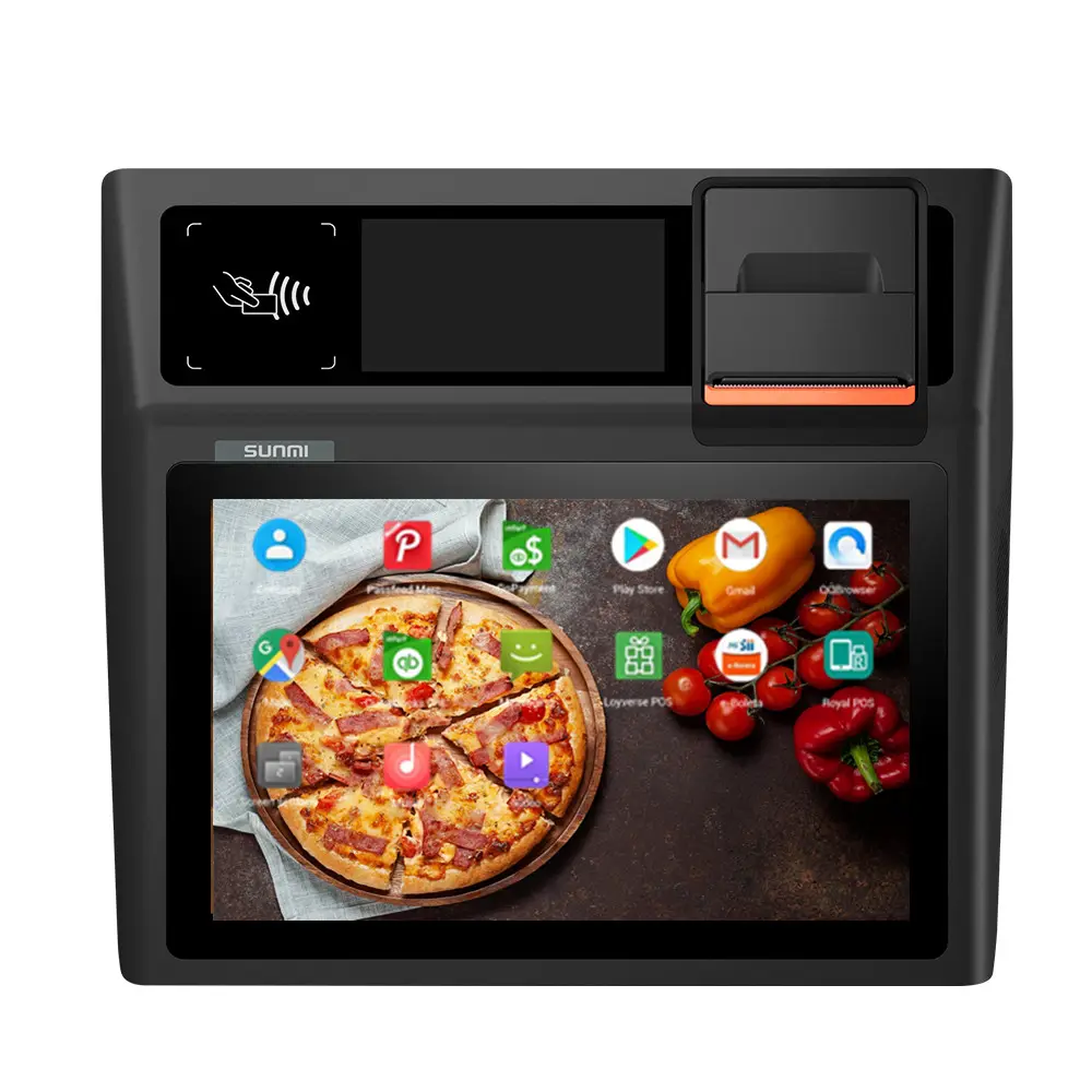 SUNMI D2 Mini 4G Android 8.1 Table Top Customer Ordering Digital Menu Direct Order to Kitchen Restaurant Ordering Pos Systems