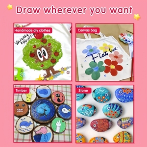 Gardez le sourire 12 Ml/<span class=keywords><strong>Tube</strong></span> Non Toxique Non Fading Artiste Enfants Peinture <span class=keywords><strong>Gouache</strong></span> Peinture Ensemble de 12 couleurs - Product Image 6
