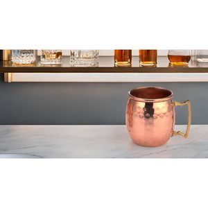 PARIJAT HANDICRAFT Verres à liqueur en cuivre de 2 onces Verres à cocktail/à vin fabriqués à la main - Product Image 6