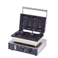 Personnalisez la mini machine à gaufres pour faire des gaufres et des crêpes Machines à faire des beignets Forme belge Rotary Square Penis Making