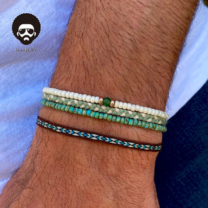 Bán Buôn <span class=keywords><strong>Handmade</strong></span> Multilayer Dệt Vòng Đeo Tay Ban Đầu Đầy Màu Sắc Hàn Quốc Hạt Gạo Bohemian Đồ Trang Sức Đính Cườm Vòng Đeo Tay - Product Image 1