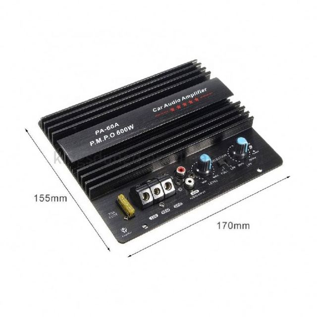 600W car subwoofer high-power amplifier board car audio 12V car power amplifier PA-60A