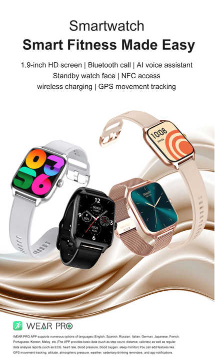 最新のDT8コールスポーツ1.9TFTIP68 Wearpro回転デュアルボタン  