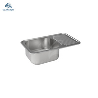 Éviers de cuisine GuangRun en acier inoxydable argenté 560*340*157mm pour camping-car, caravane, motorhome