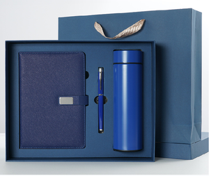 Luxury Metal Promotional Corporate Gift Set Gravure Printed Custom Logo Business Commemorative Gift Father's Day New Year