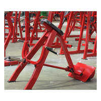 Mesin Rowing T-Bar Incline Level untuk Peralatan Gym Baja Komersial