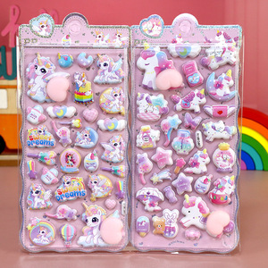 <span class=keywords><strong>Adesivi</strong></span> Decorativi per Bambini con <span class=keywords><strong>Unicorno</strong></span> Cartoonesco, Animali Carini 3D, Morbidi, con Musica, Antistress, <span class=keywords><strong>Adesivi</strong></span> Decompressione - Product Image 5