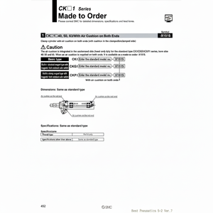 SMC Pneumatics Cilindro de abrazadera de - Product Image 1